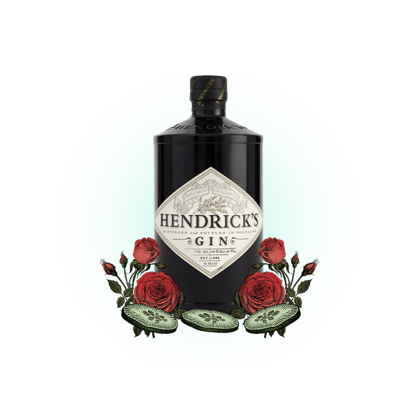 hendrick’s gin bottle